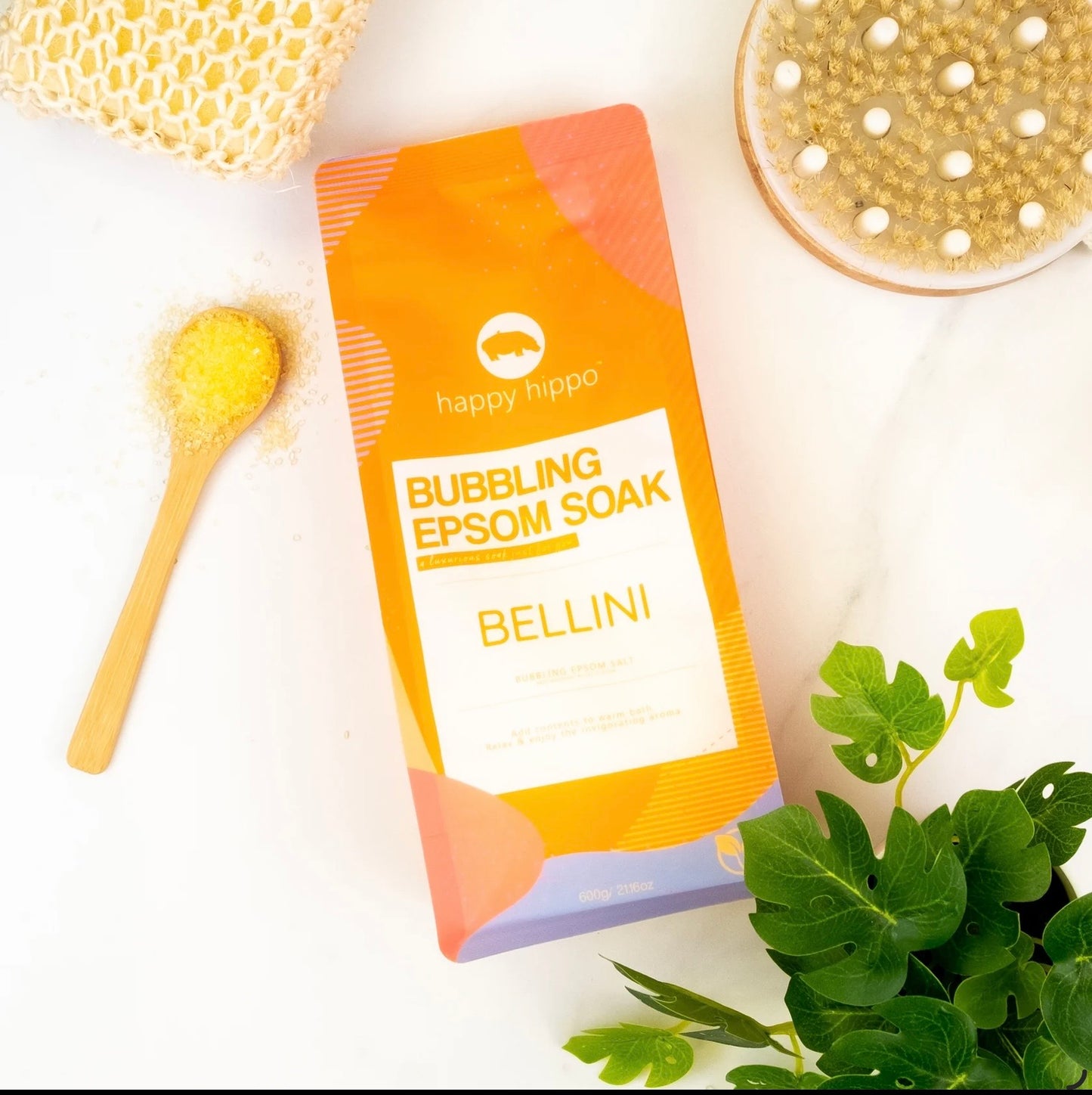 Happy Hippo Bubbling Epsom Salts Bellini 600g