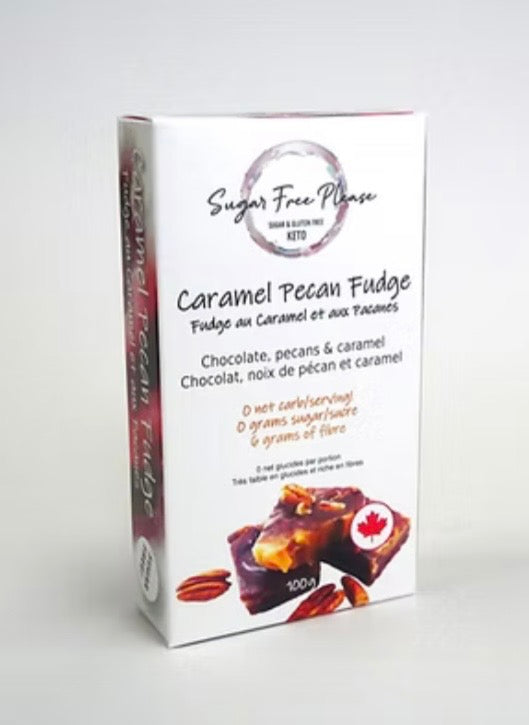 Sugar Free Please Caramel Pecan Fudge
