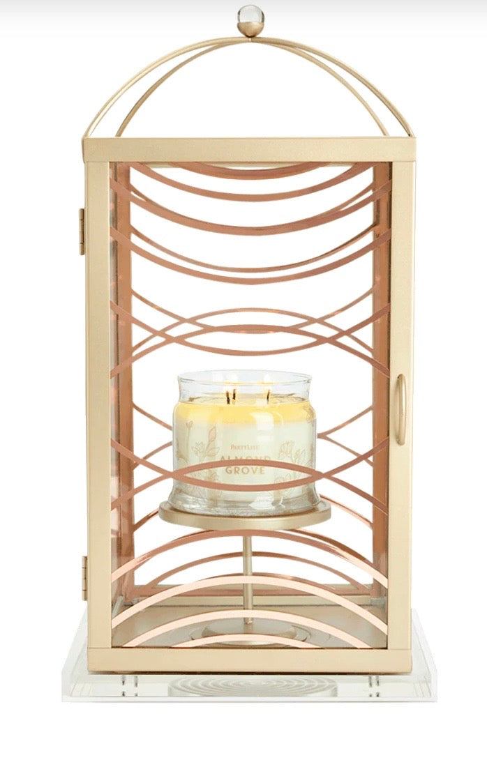 PartyLite Curbed Lines Lantern Large