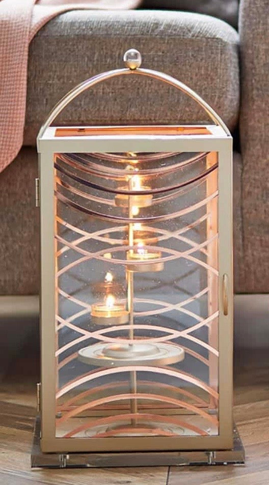 PartyLite Curbed Lines Lantern Large