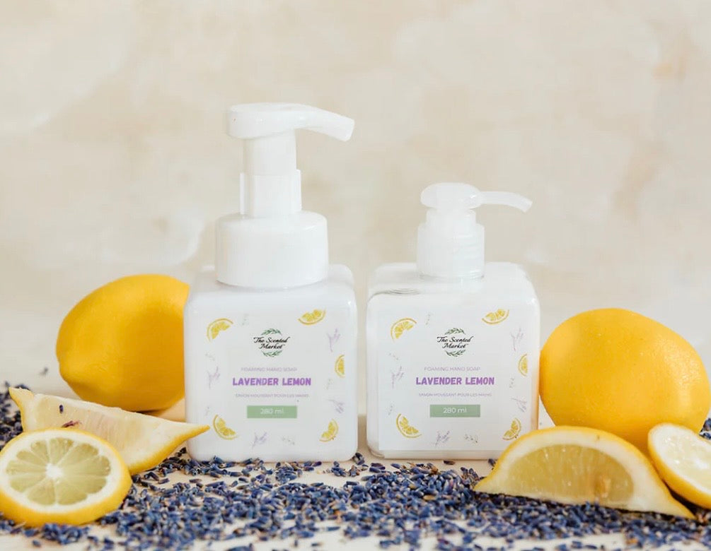The Scented Market Lavender Lemon Soap and Lotion Set