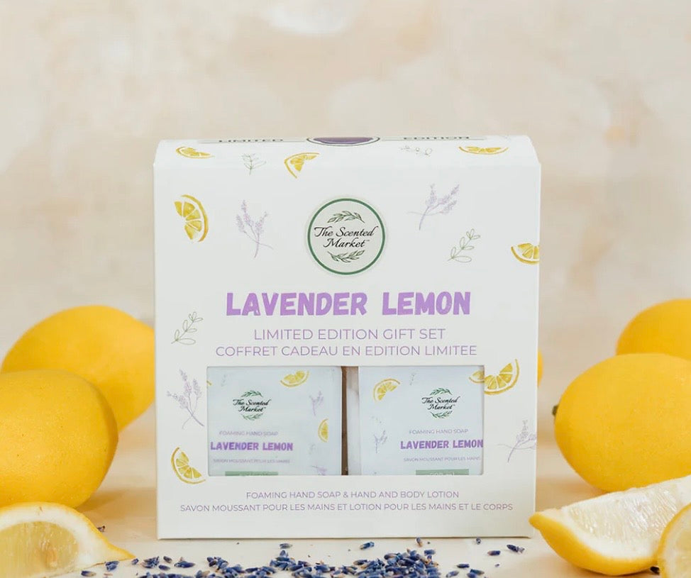 The Scented Market Lavender Lemon Soap and Lotion Set