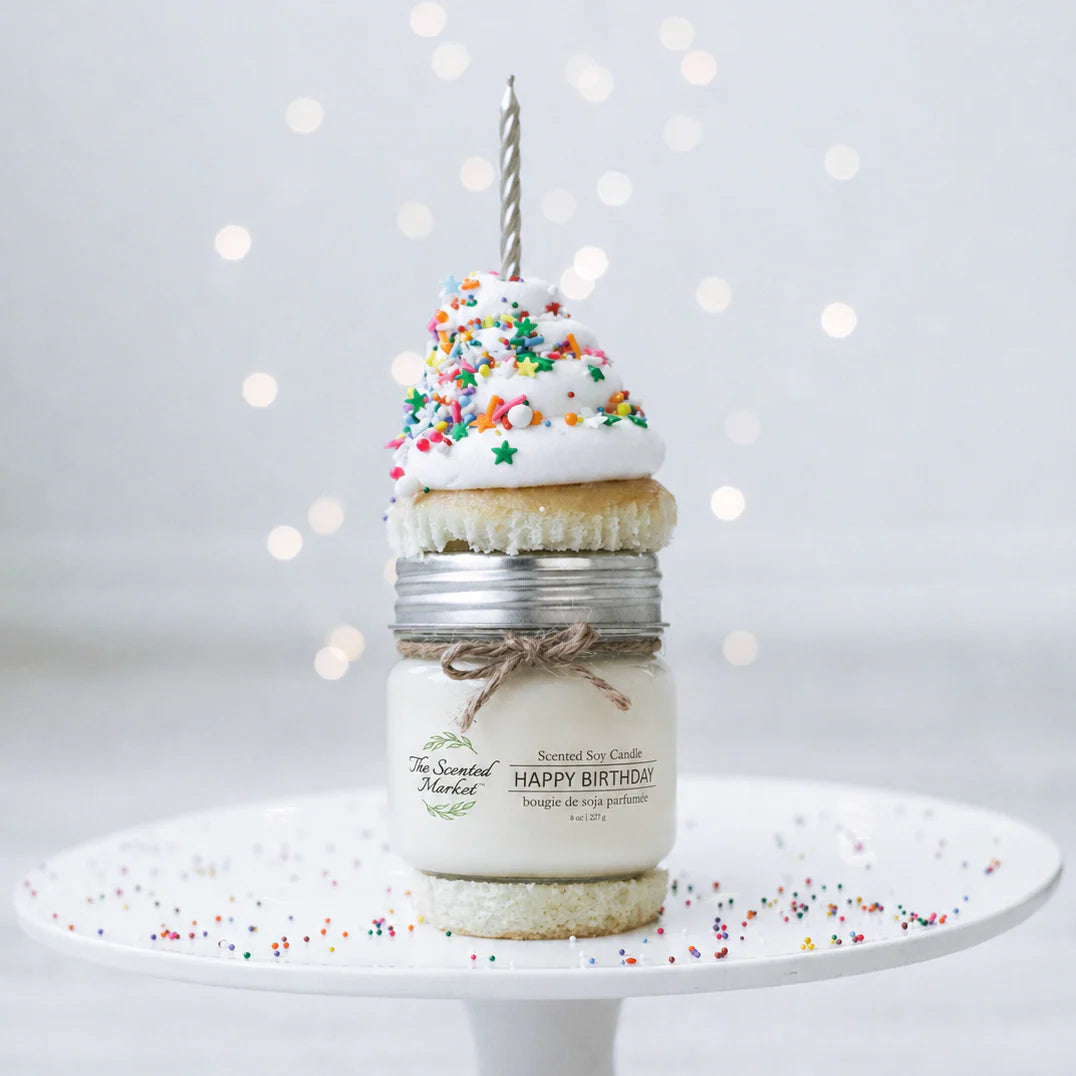 The Scented Market Soy Candle Happy Birthday 8 oz