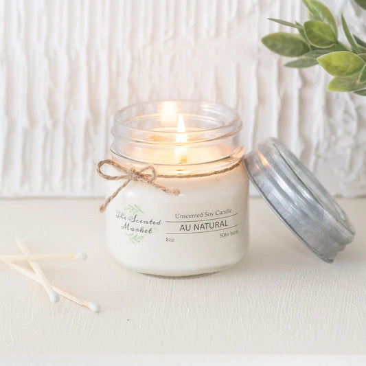The Scented Market Soy Candle Au Natural 8 oz